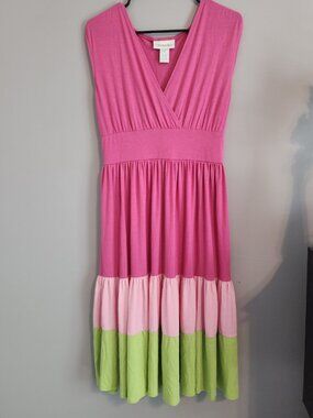 Chadwicks Colorful Spring Maxi Dress - Size Medium (Used)